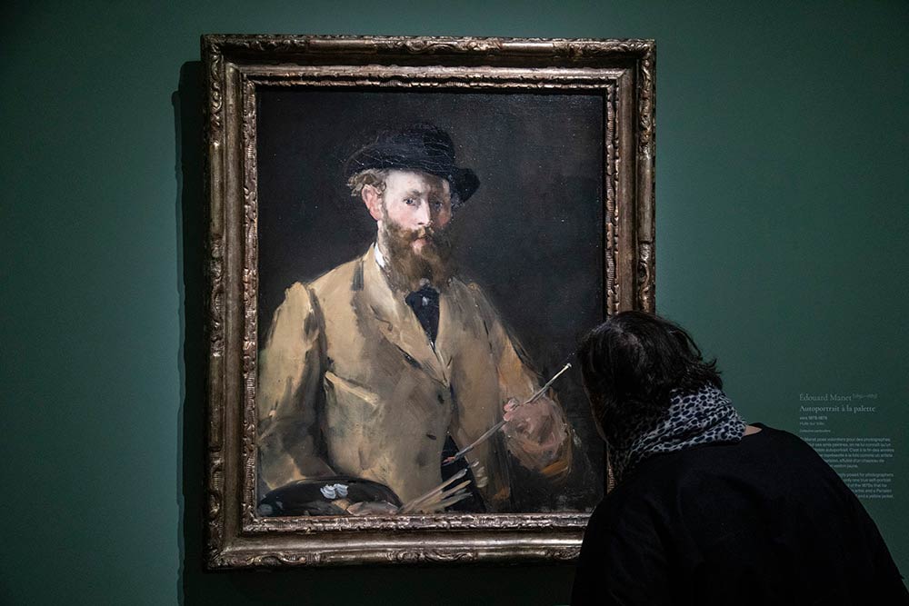 Manet-Degas -Autoportrait à la palette d'Edouard Manet
