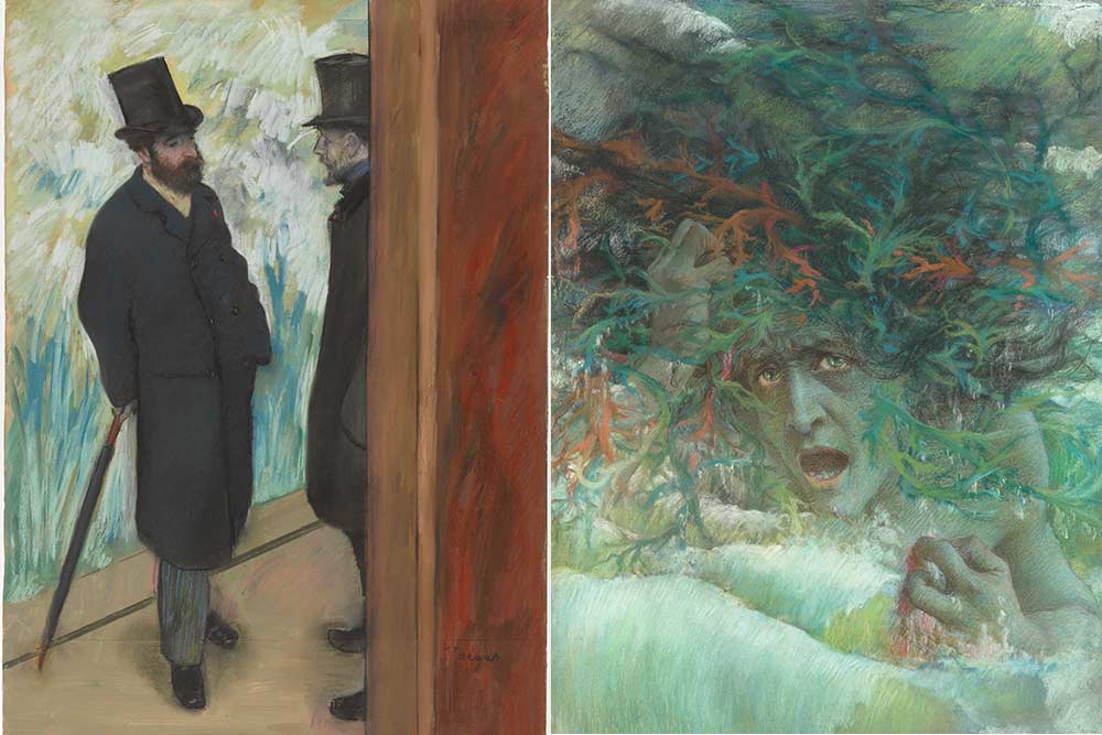 Edgar Degas Ludovic Halevy et Albert Boulanger-Cavé dans les coulisses de l'Opéra. Lucien Lévy-Dhurmer Méduse.