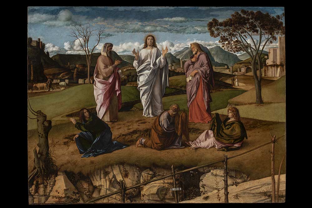 Capodimonte - Giovanni Bellini, la Transfiguration, c. 1478, hsp 115x152 © MIC, Museo e Real Bosco di Capodimonte