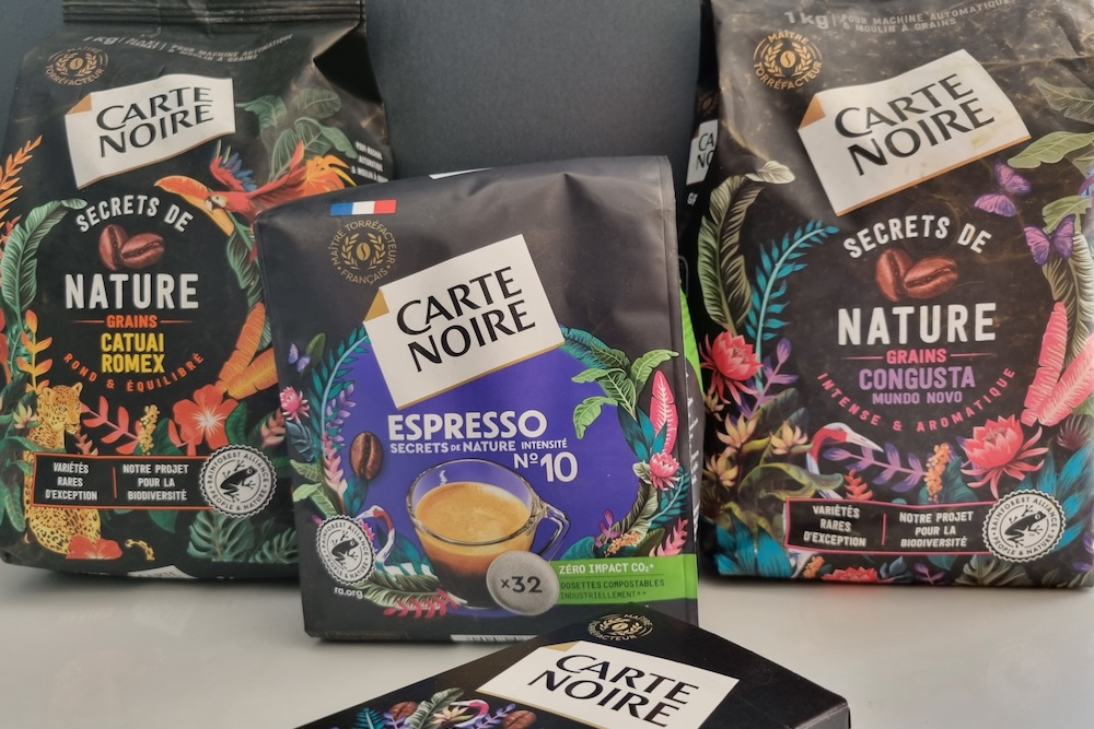 CARTE NOIRE - Café Grain Carte Noire Secrets de Nature - Congusta & Mundo  Novo - Certifié Rainforest Alliance 
