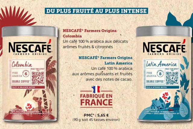 Café instantané Nescafé Farmers Origins Colombia