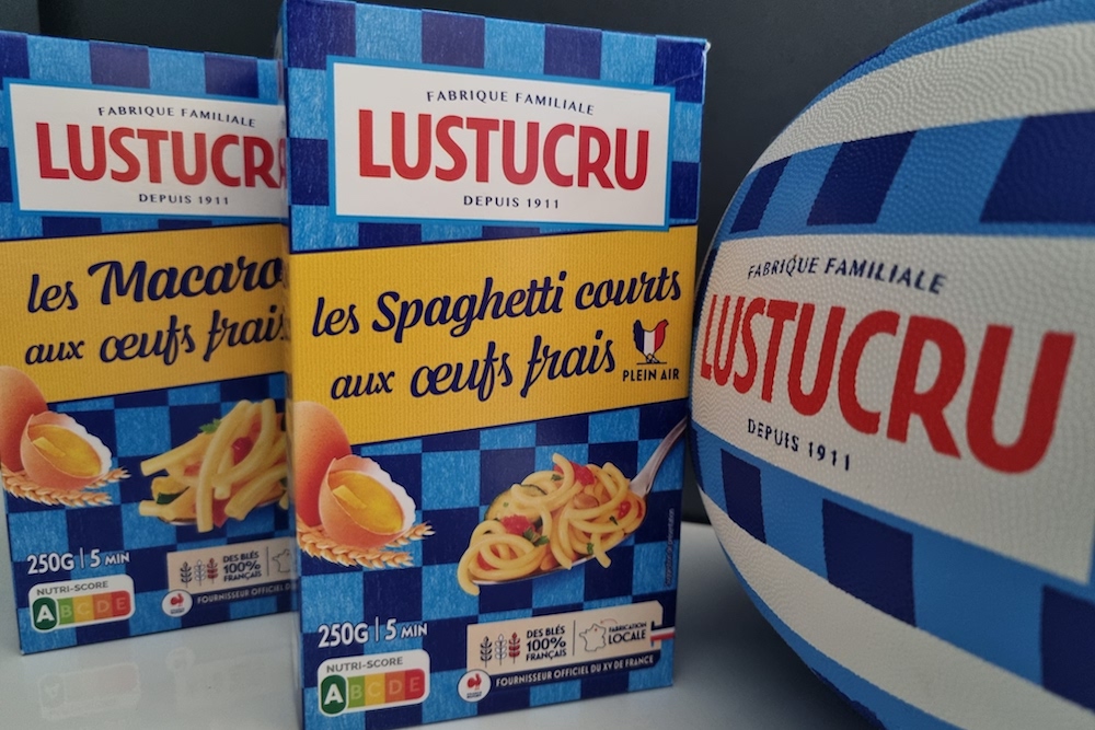Lustucru, fournisseur officiel des pâtes des équipes du XV de France