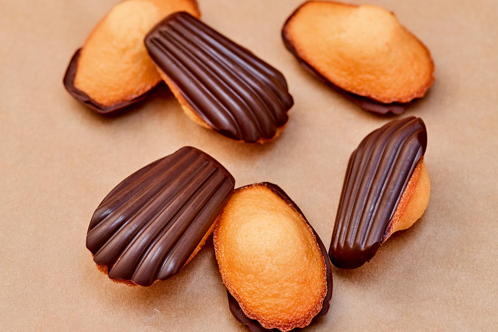 Délices sucrés - Madeleines coque chocolat