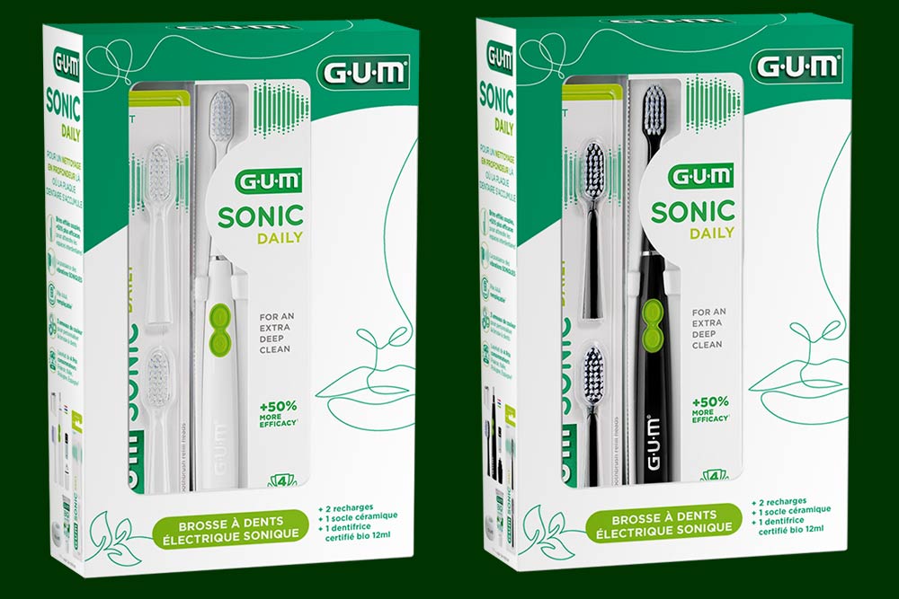 Brosse à dents - à vibrations soniques de GUM
