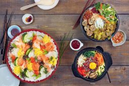 Chirashi-sushi, Bo bun et Bibimbap