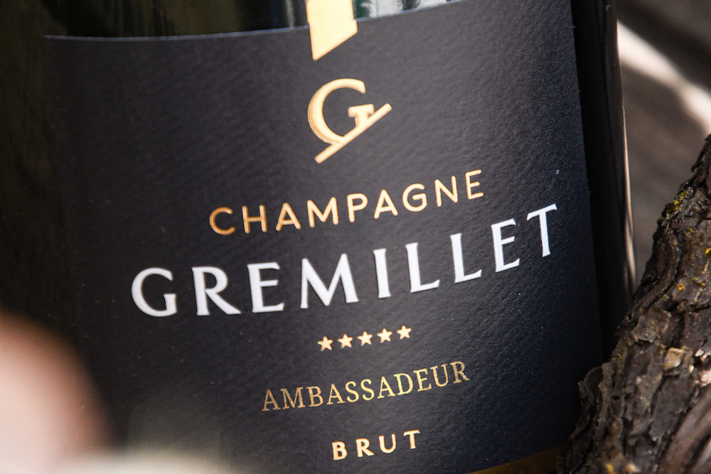 Champagne Gremillet : Sélection, la cuvée star du domaine, rebaptisée Ambassadeur.