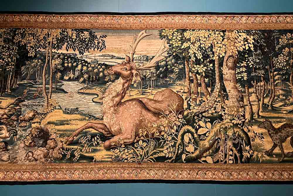 Musées de Cracovie - Tapisserie animalière surnommée « Verdure » (Château de Wawel)