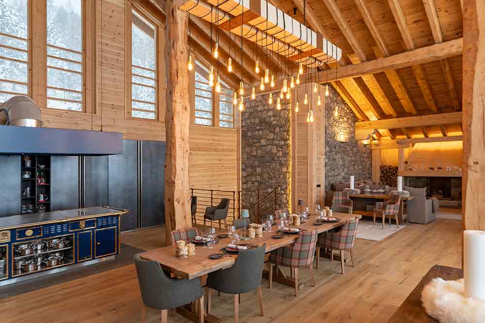 Hermitage Mountain Lodge - Une cuisine fonctionnelle et luxueuse