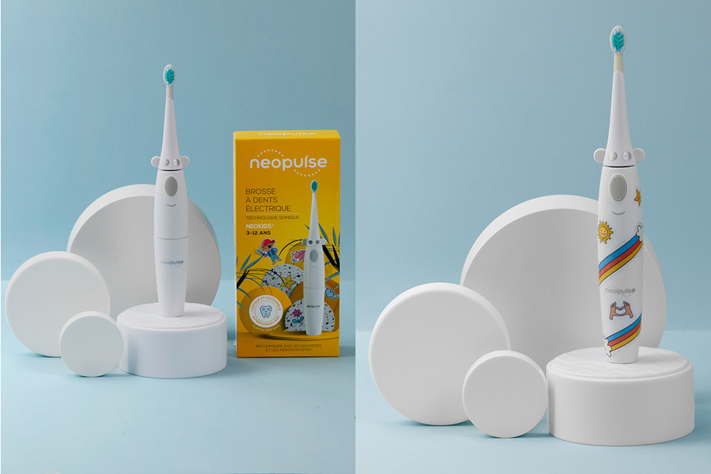 Neokids - Une brosse à dents électrique spéfique pour les enfants signée Neopulse.