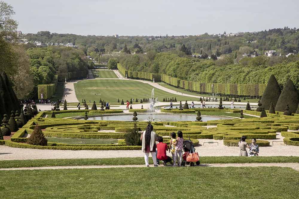Parc de Sceaux - Du château, la vue sur une des parties du parc est magnifique.