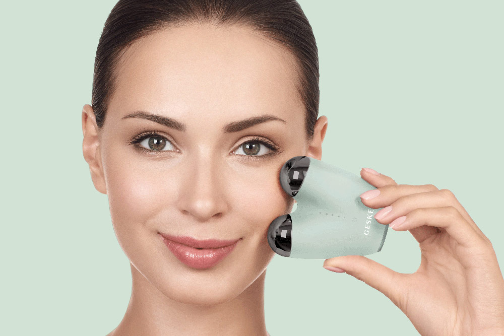 Geske German Beauty Tech - The MicroCurrent Face-Lifter | 6 in 1 combat les signes de l'âge et raffermit, tonifie et liftevotre peau en quelques minutes.