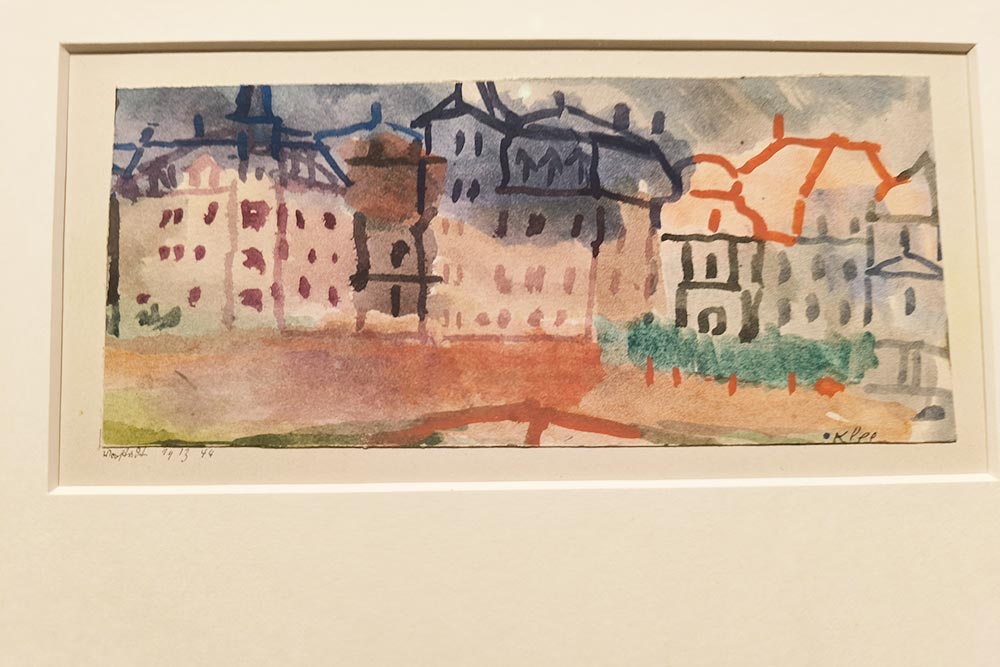« Banlieue », une aquarlle de Paul Klee.