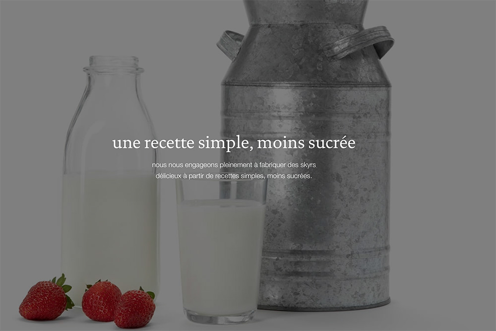 Skyr - des recettes moins sucrées.