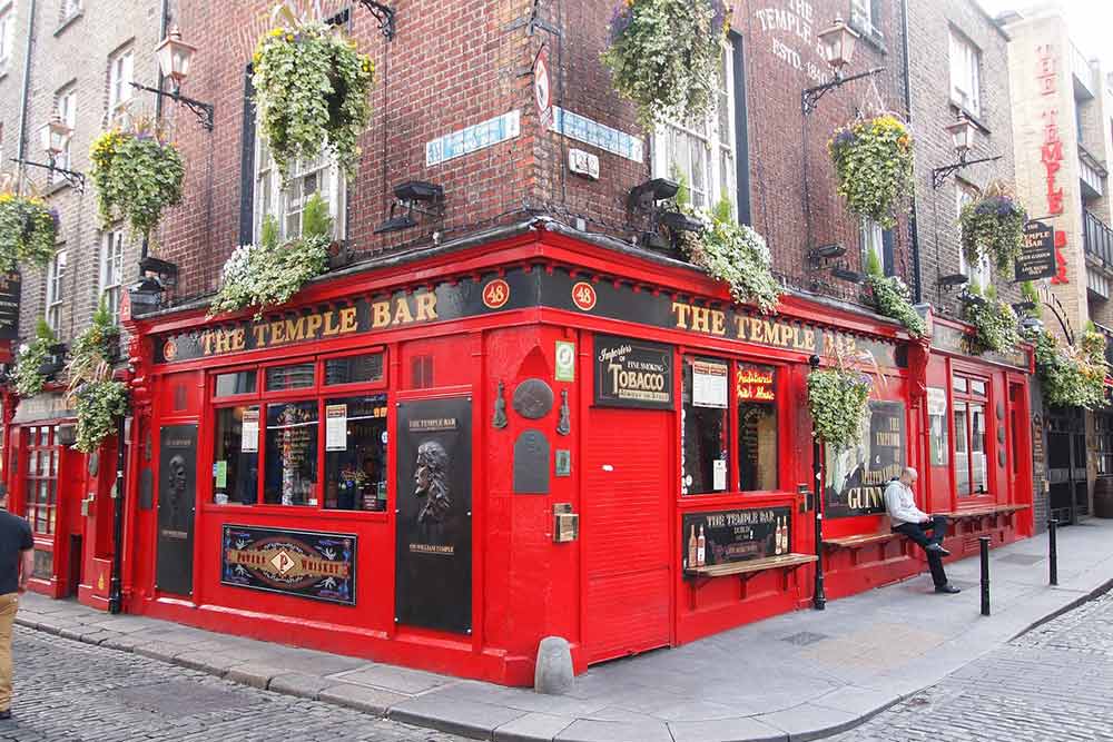 The Temple Bar en Irlande