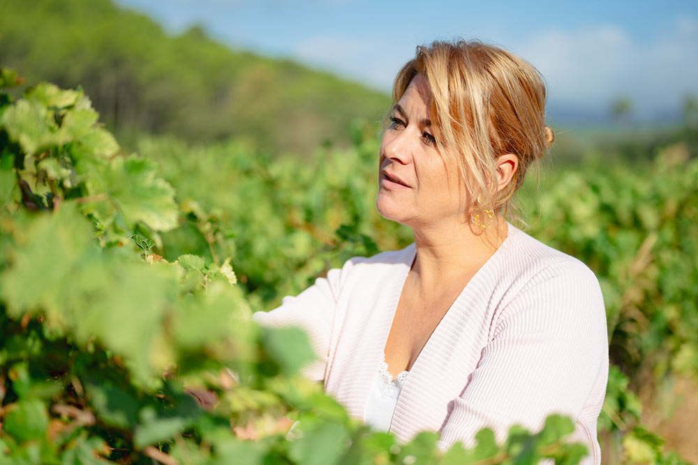 Aurélie Saadi, vinicultrice.