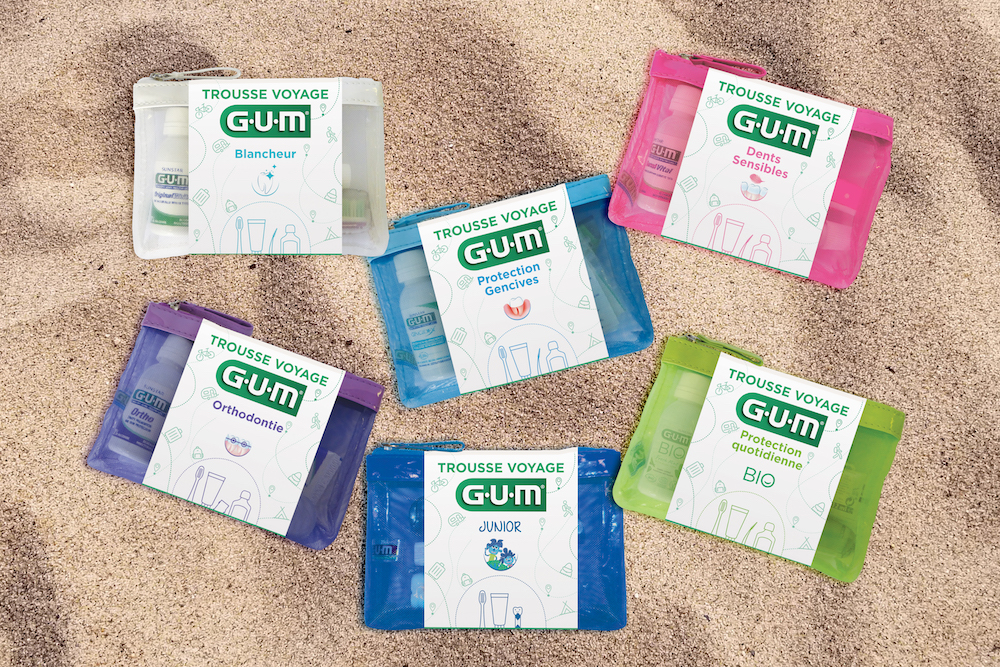 GUM : six trousses « voyage » pour prendre soin de ses dents même en vacances