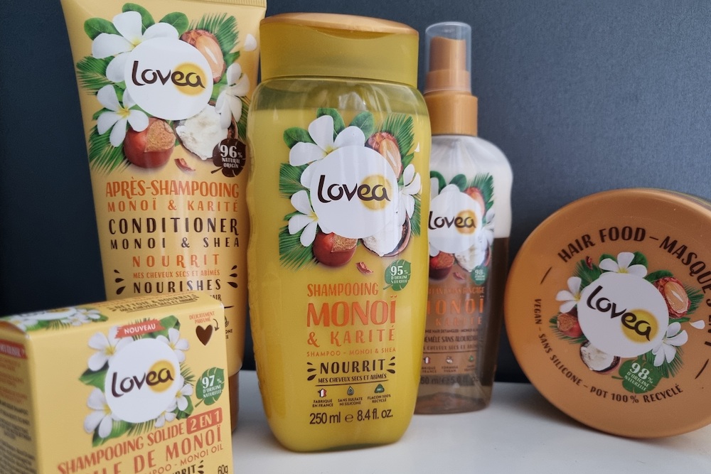 Lovea : une chevelure nourrie et hydratée avec la gamme Monoï et Karité