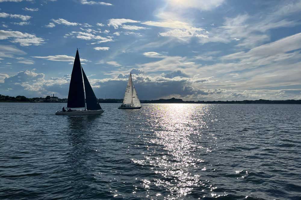 Friedrich - Voiliers voguant sur la Baltique (Greifswald)