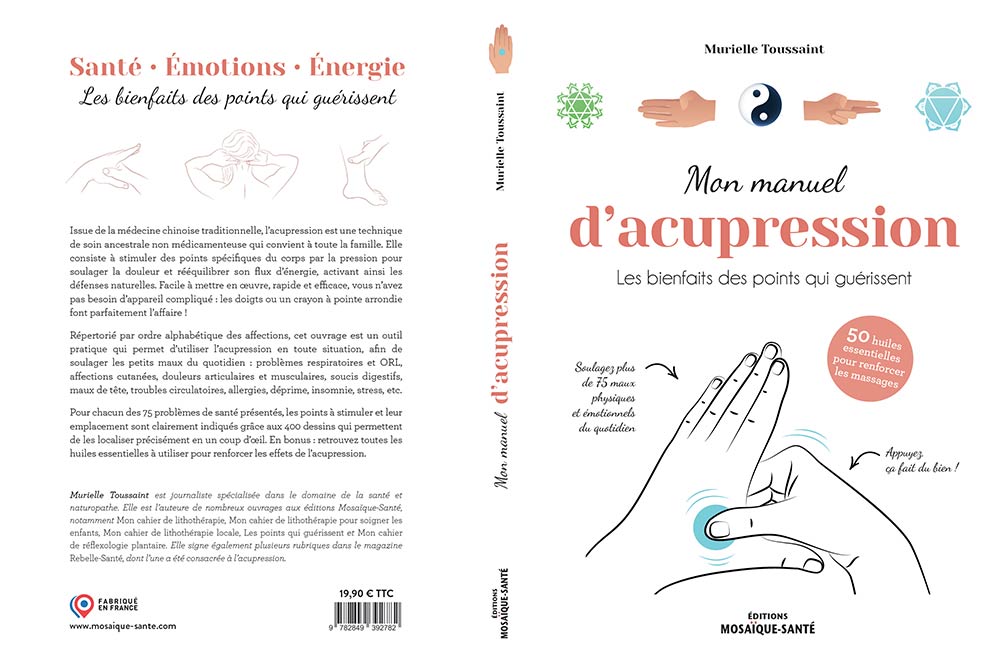 Couverture du livre sur l'Acupression. 