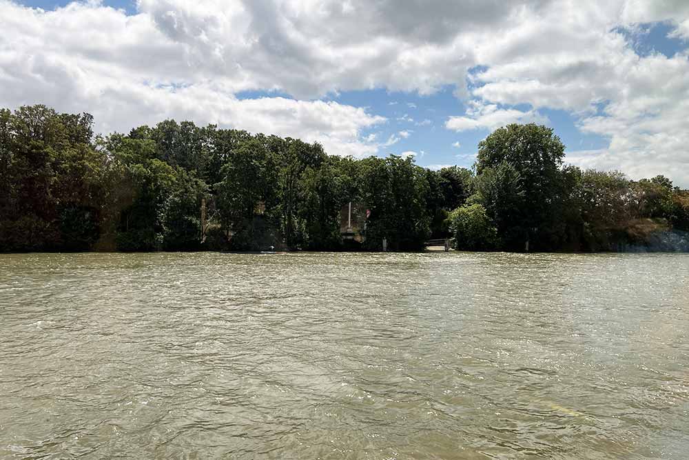 Maison Jaune - Vue sur la Seine depuis notre table.