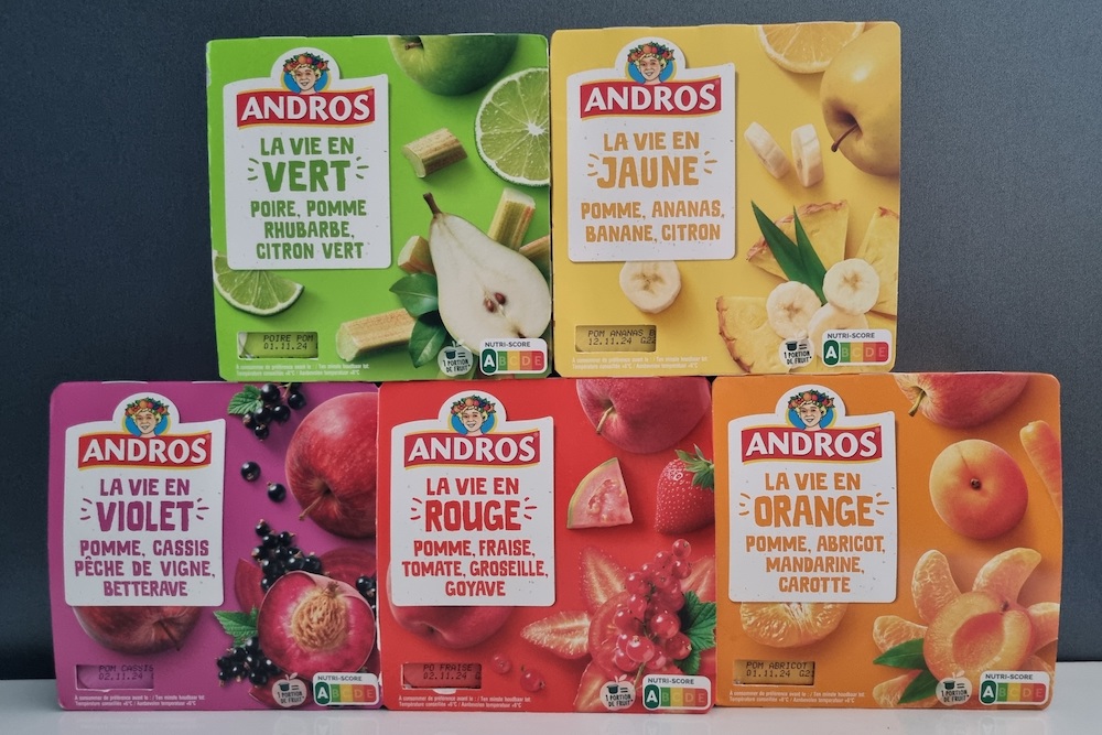 Andros : La Vie en Couleur se décline en cinq desserts fruitiers