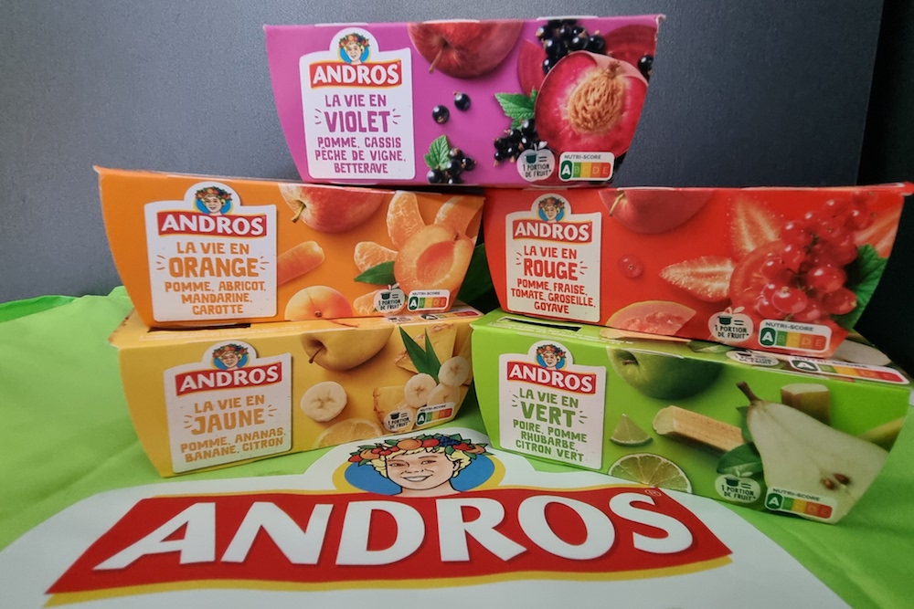 Andros : La Vie en Couleur se décline en cinq desserts fruitiers