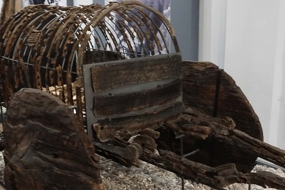 Un des chariots reconstitués dans le musée.