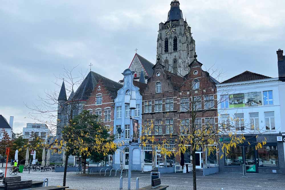 Marguerite - Maisons à pignon bordant la grand place (Audenarde)