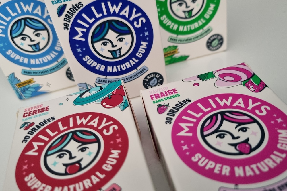 Milliways : des chewing-gums sans plastique, aux ingrédients naturels et soooo tasty !