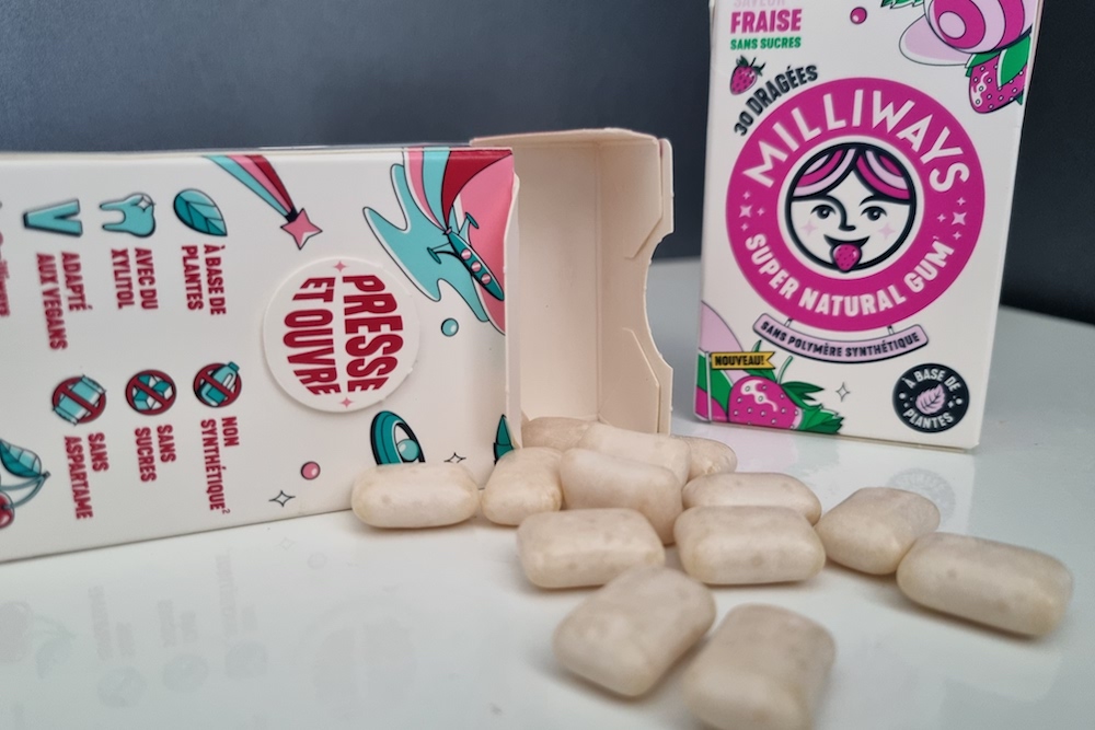 Milliways : des chewing-gums sans plastique, aux ingrédients naturels et soooo tasty !