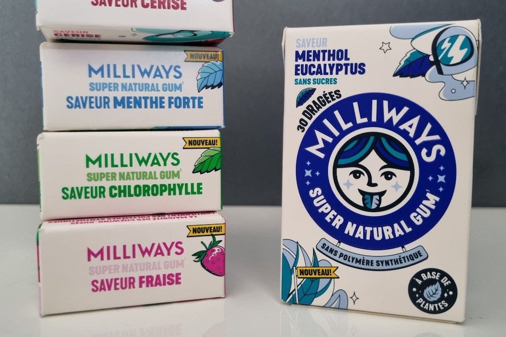 Milliways : des chewing-gums sans plastique, aux ingrédients naturels et soooo tasty !
