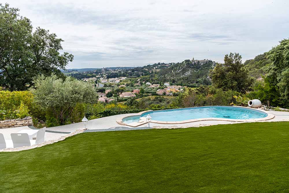 Une belle vue de la maison.