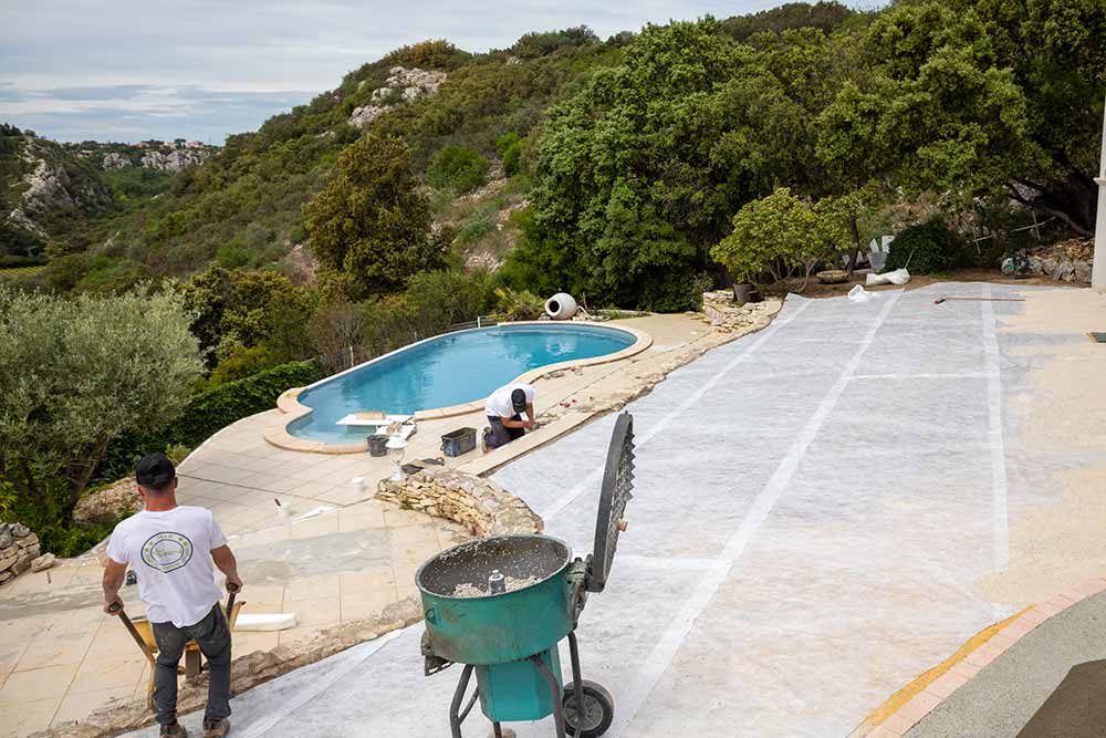Garden Park Concept - Une piscine qui avait besoin d'un coup de jeune.