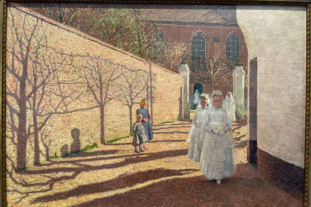 La Lys - Les communiantes d’Emile Claus (1893)18 Vaches traversant a Lys par Emile Claus (1897-99)