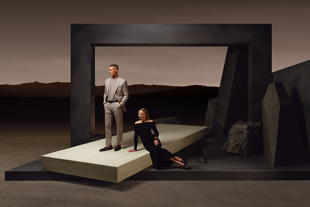 Magnanni - men Darien Brown et women Stella Lock Black