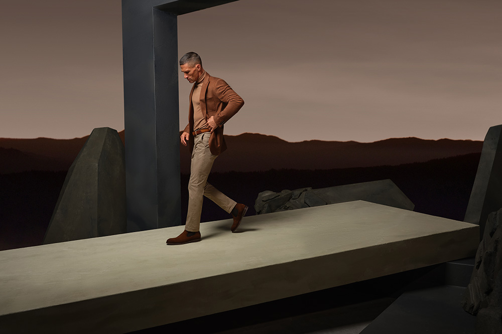 Java Cognac Suede pour homme.