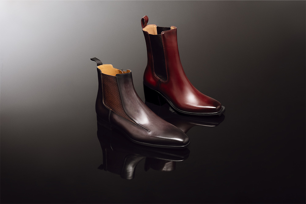 Magnanni - men-Navaro Grey And Tabaco women-June Mid Bordeaux