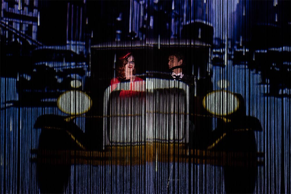 Un rideau de fils vraiment astucieux.