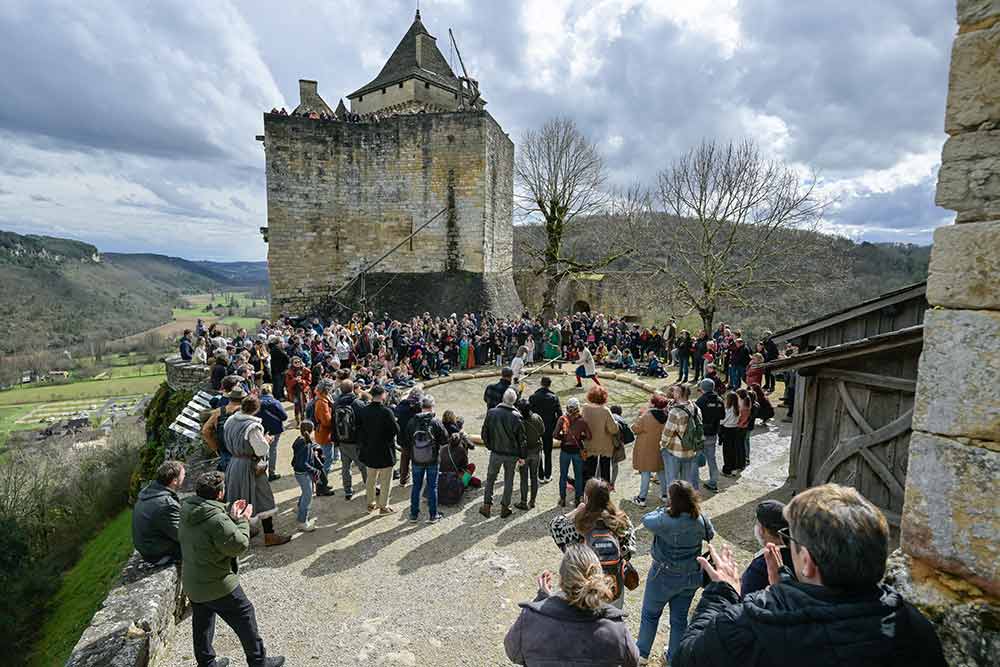 Château de Castelnaud - des animations qui plaisent au public.