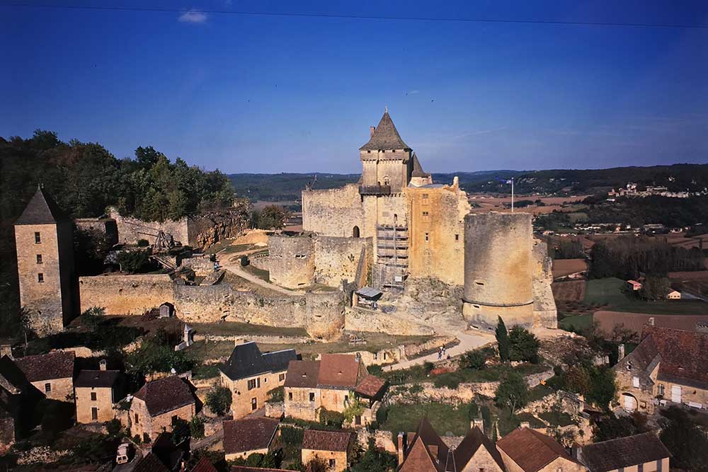 Château de Castelnaud - vue en 1990