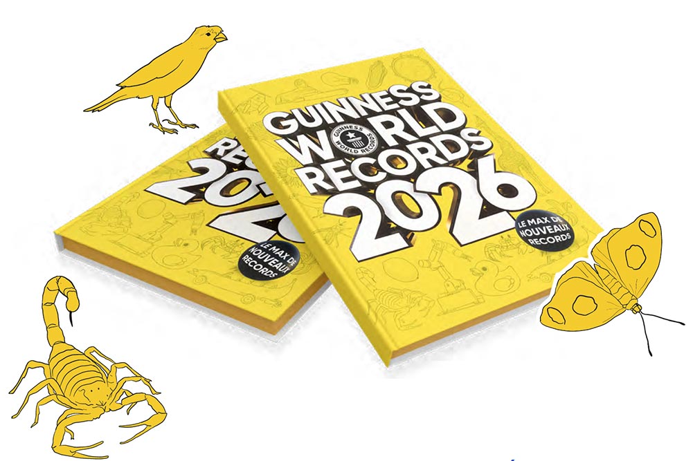 Edition 2026 Guinness World - Records : le livre annuel le plus vendu au monde.