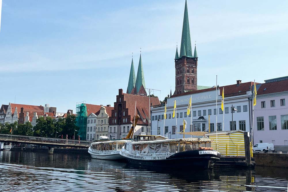 Schleswig Holstein - Vue de la Trave (Lübeck)