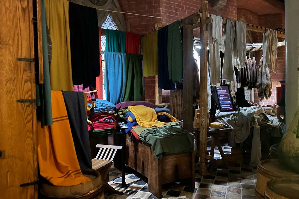 Schleswig Holstein - Le marché de Bruges et ses tissus (Musée de la Hanse)