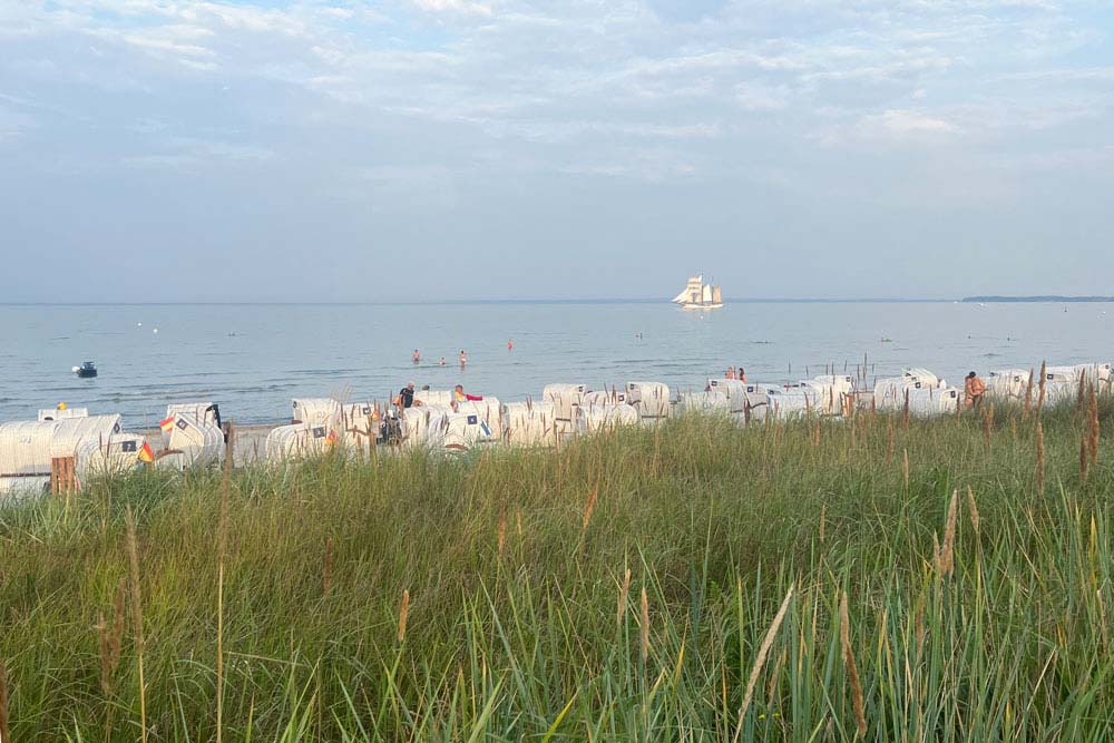 Schleswig Holstein - La dune et la mer à l’heure dorée… (Scharbeutz)