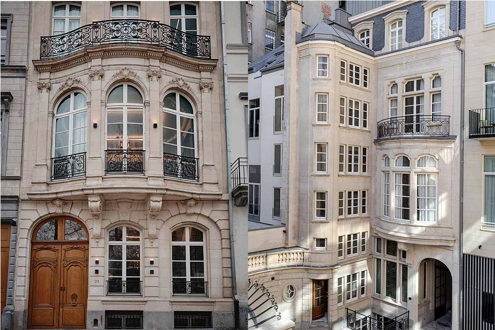 Faubourg 21 - deux bâtiments classés réhabilités.