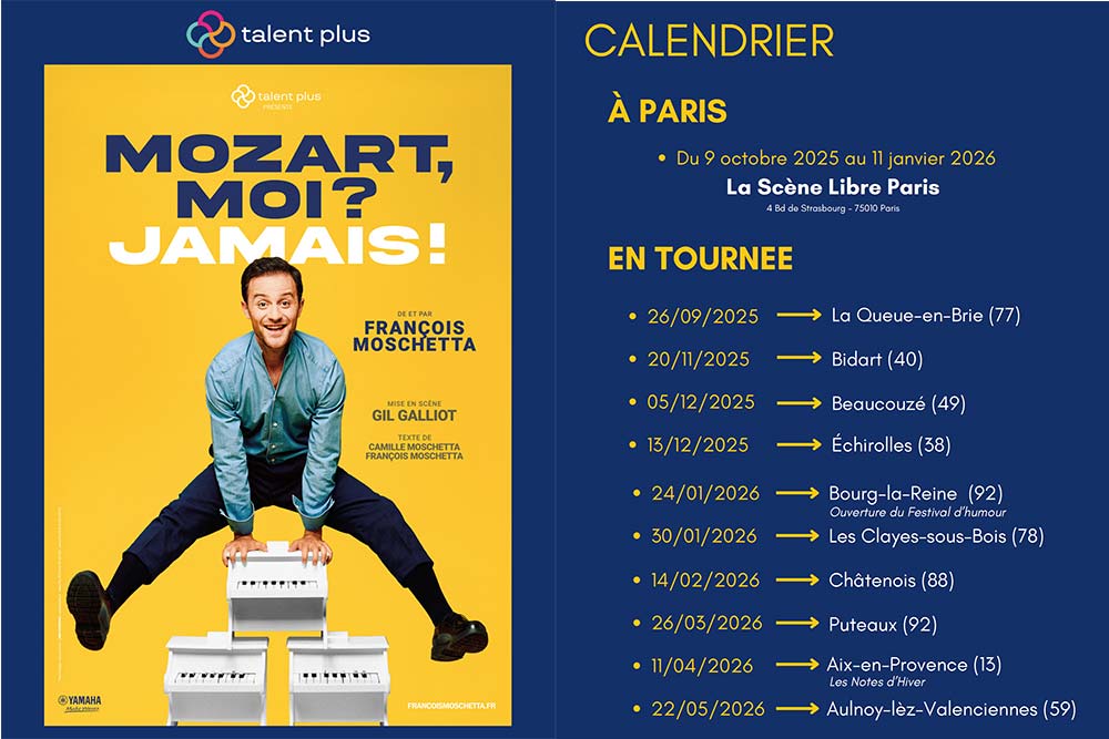 Mozart - moi ? Jamais ! François Moschetta redonne vie à Mozart.