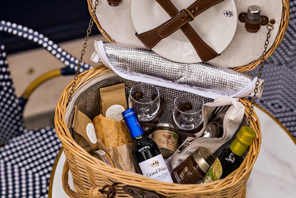 Un panier pique-nique qui donne envie.