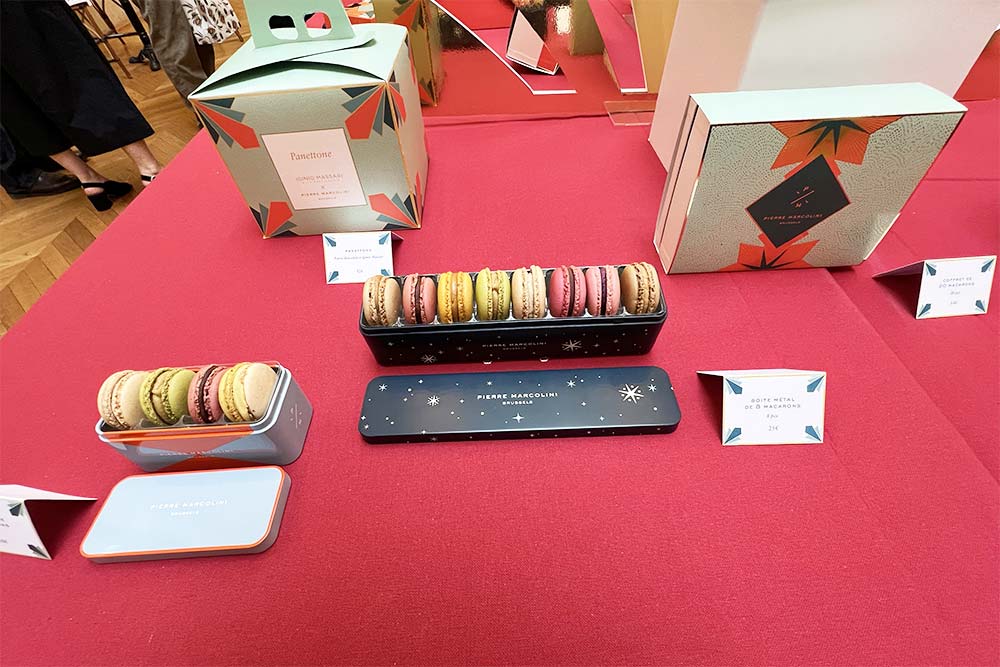 Des macarons gourmands. 