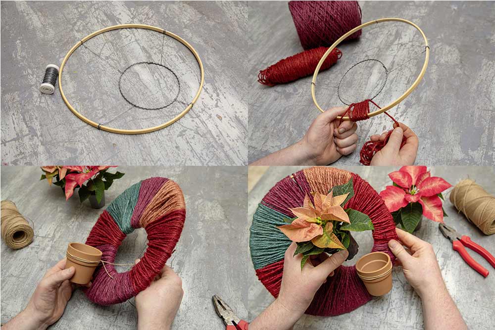 Le déroulé de fabrication de cette décoration. 