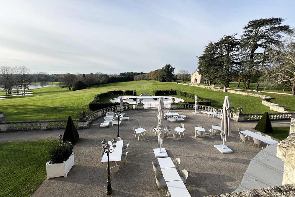 L'Alexandra Palace - Vue de face de la terrasse.